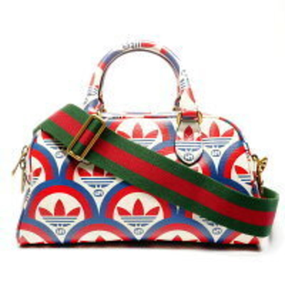 Gucci Adidas Duffle Bag Handbag Multicolor